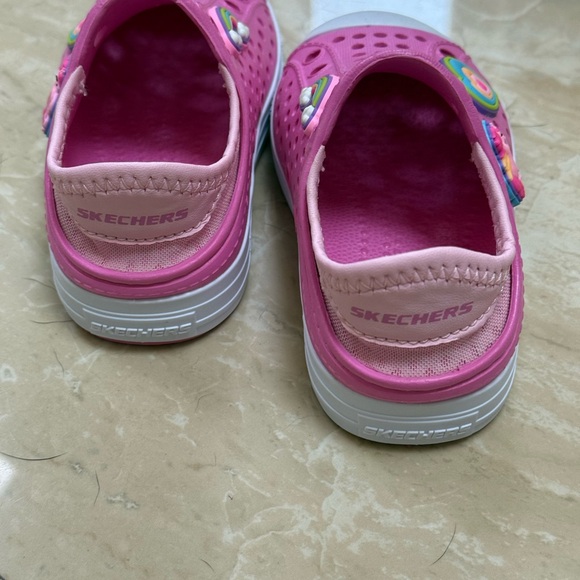 Skechers Kids' Vibrant Pink Slip-On Sneakers - Picture 3 of 8